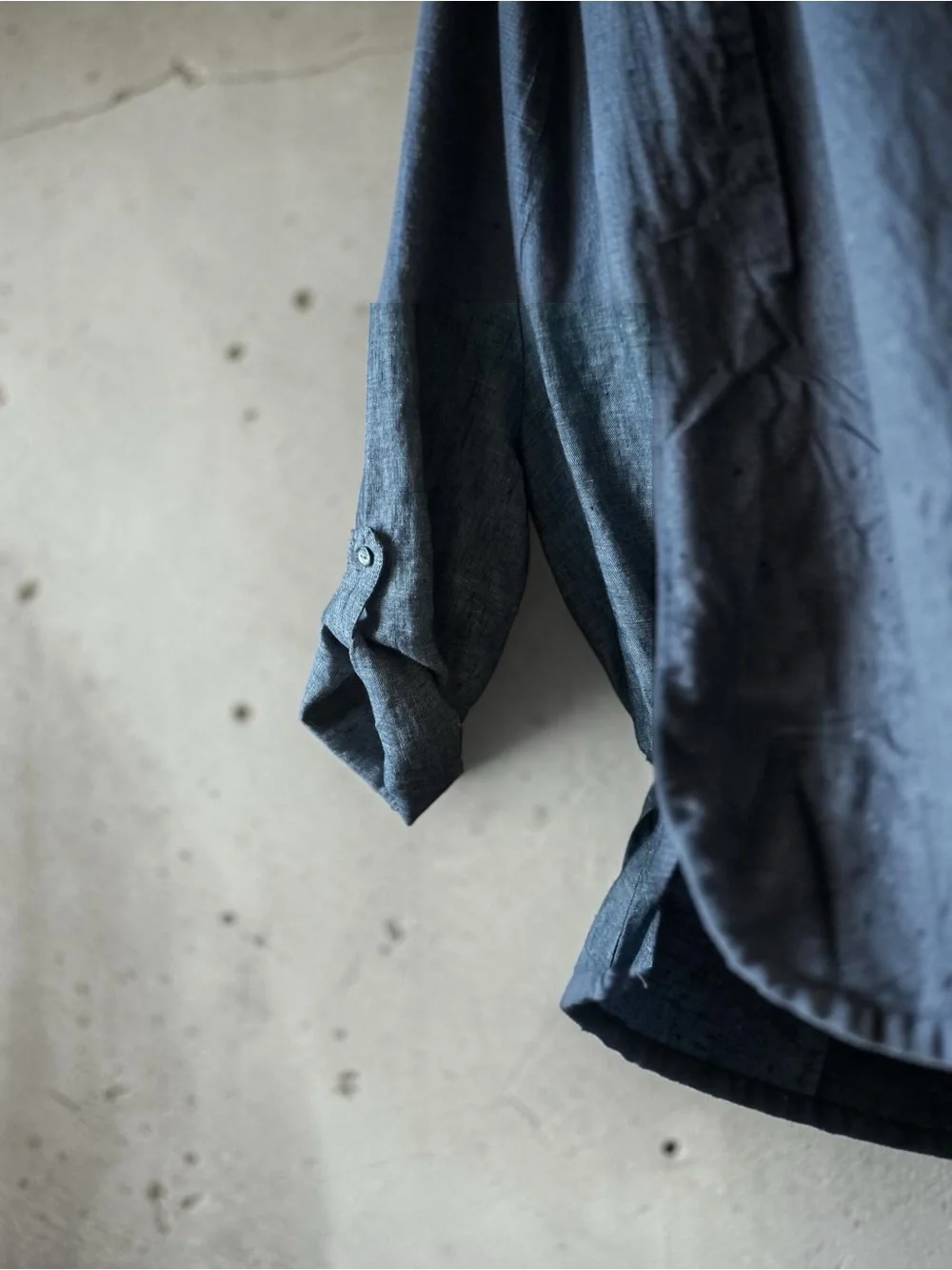 Max Studio Chambray Shirt Dress in Blue - Picture 2 of 3